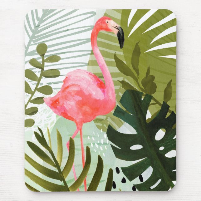 Flamingo Forest Mouse Mat (Front)