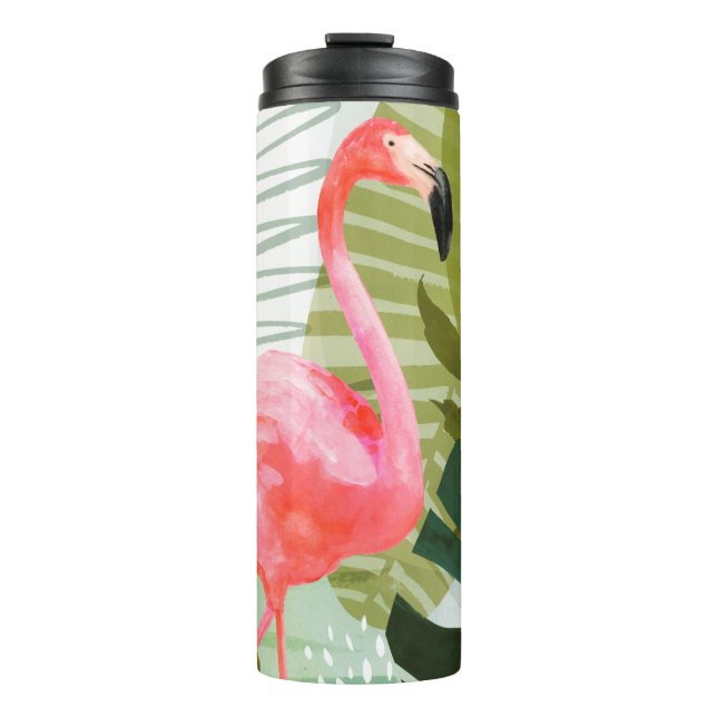Flamingo Forest Thermal Tumbler (Front)