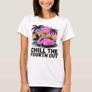 Flamingo Fourth of July Fun T-Shirt
