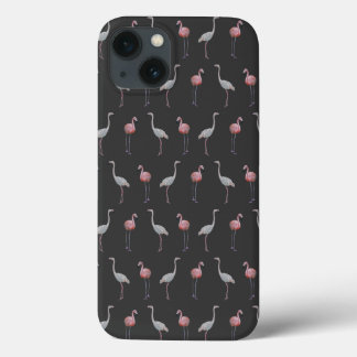 Flamingo Frenzy iPad Case (Dark Grey)