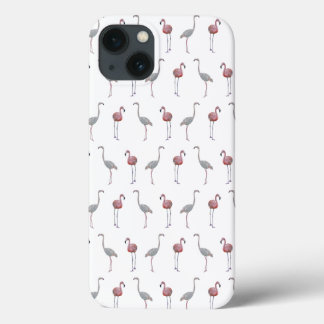 Flamingo Frenzy iPad Case (White)