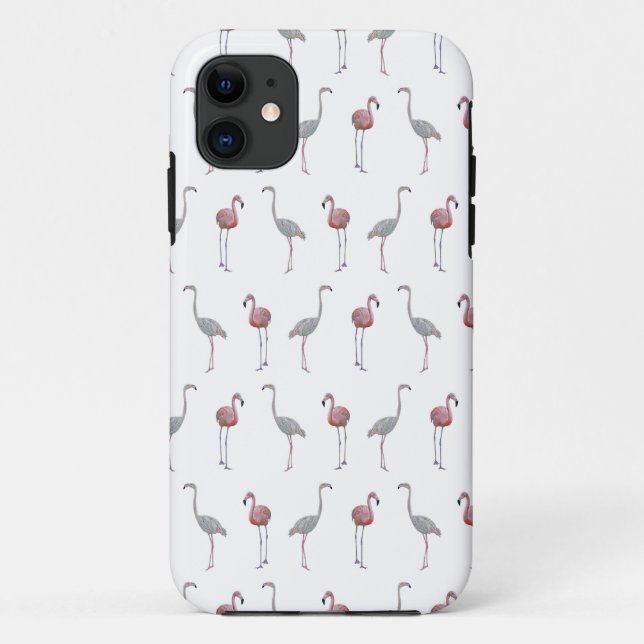 Flamingo Frenzy iPhone 5 Case (Choose Colour) (Back)
