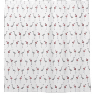 Flamingo Frenzy Shower Curtain (Choose colour)