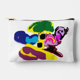 Flamingo fun summer style accessory pouch