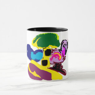 Flamingo fun summer style mug