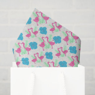 Flamingo Fun Tropical Pattern Tissue Paper
