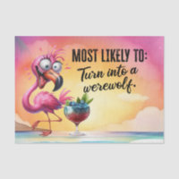 Flamingo Funny Saying for birthday