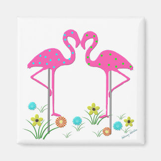 Flamingo Garden Magnet