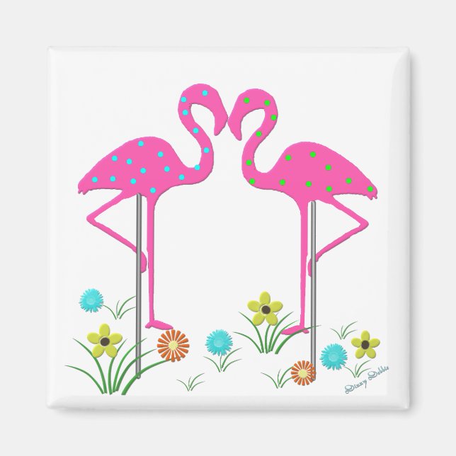 Flamingo Garden Magnet (Front)