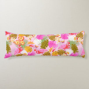 Flamingo Garden Pink Body Cushion