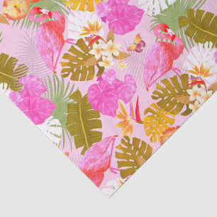 Flamingo Garden Pink Tissue Paper