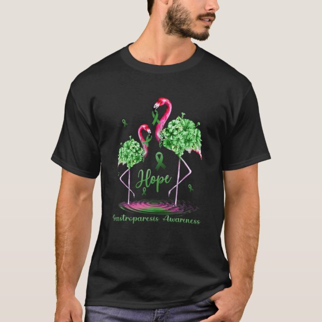 Flamingo Gastroparesis Awareness T-Shirt (Front)