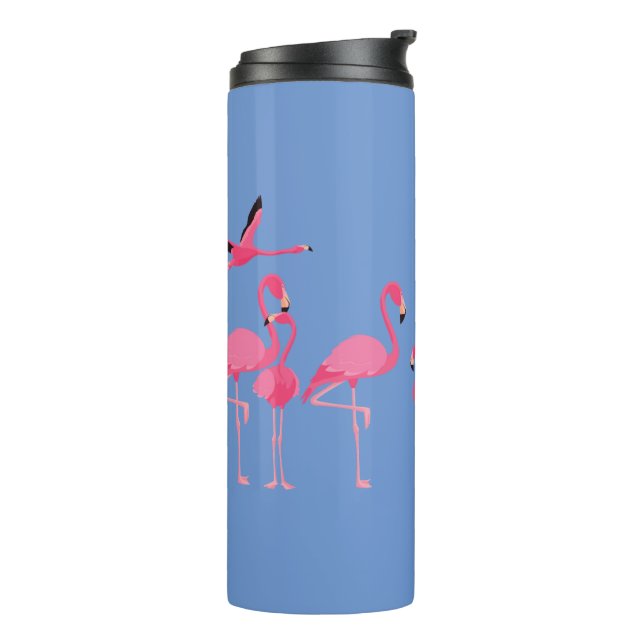 Flamingo gathering thermal tumbler (Rotated Left)