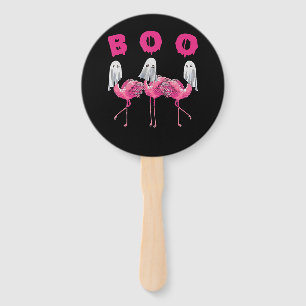 Flamingo   Ghost Flamingo Boo Halloween Costume Hand Fan