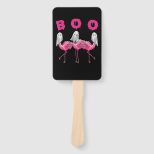 Flamingo   Ghost Flamingo Boo Halloween Costume Hand Fan