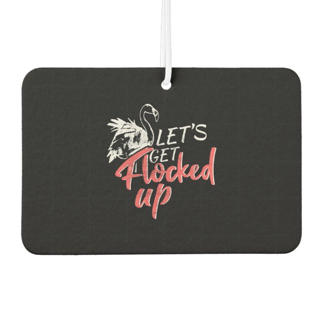 Flamingo Gift Car Air Freshener (Front)
