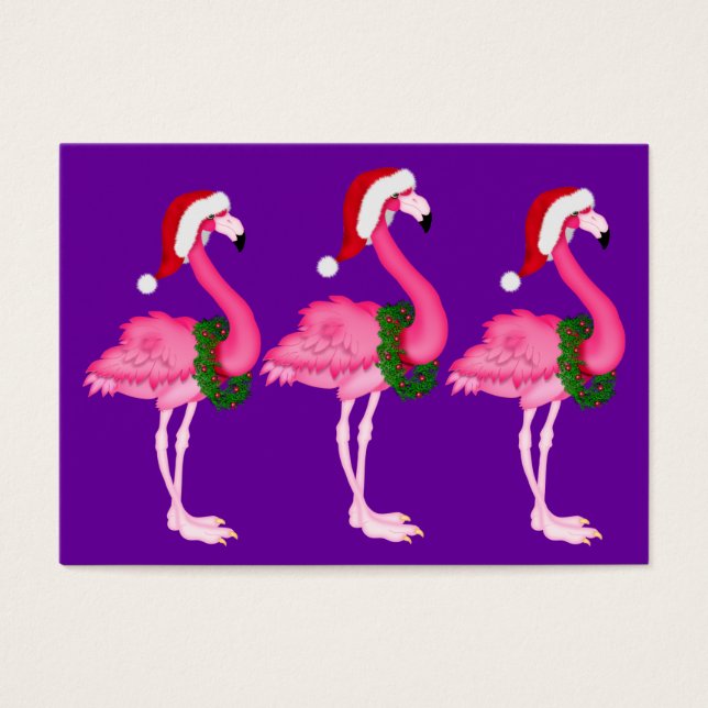 Flamingo Gift Enclosure Card / Tag (Front)