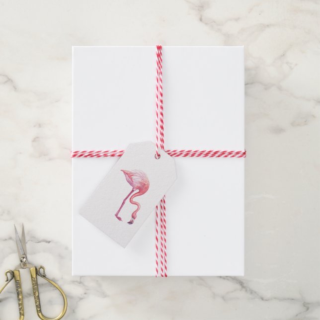 Flamingo Gift Tags (With Twine)