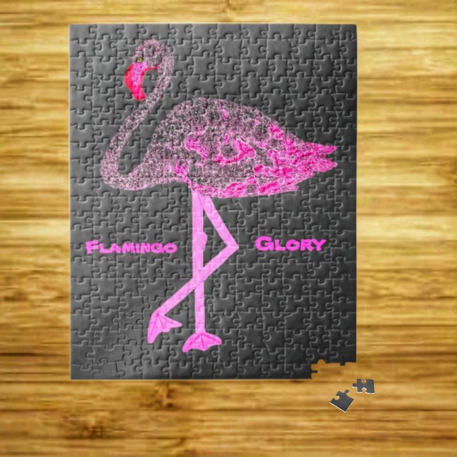 Flamingo Glory Jigsaw Puzzle (With this Flamingo Glory Jigsaw Puzzle design, it's puzzling to work with indeed!)