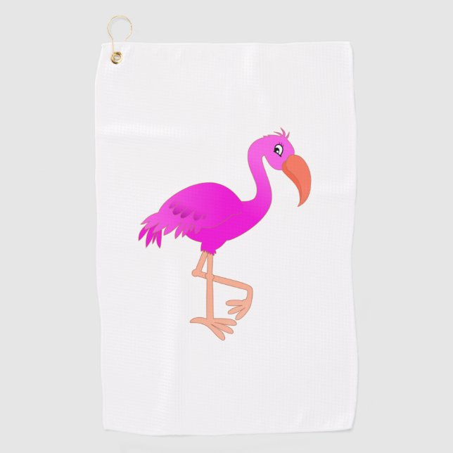 Flamingo Golf Towel (Front)