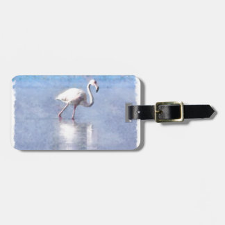 Flamingo Grace And Beauty Watercolor Luggage Tag