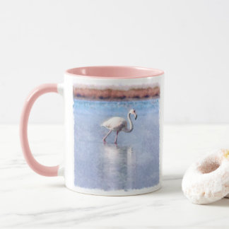 Flamingo Grace And Beauty Watercolor Mug