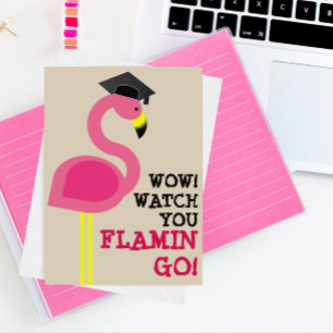Flamingo Grad Graduation Card