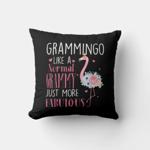Flamingo Grammingo Like A Normal Grammy Gift Funny Cushion