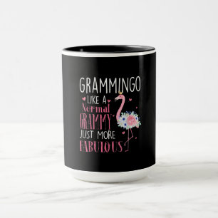 Flamingo Grammingo Like A Normal Grammy Gift Funny Mug