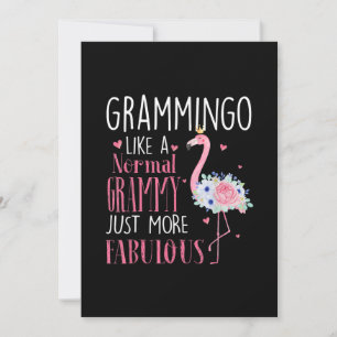 Flamingo Grammingo Like A Normal Grammy Gift Funny Save The Date