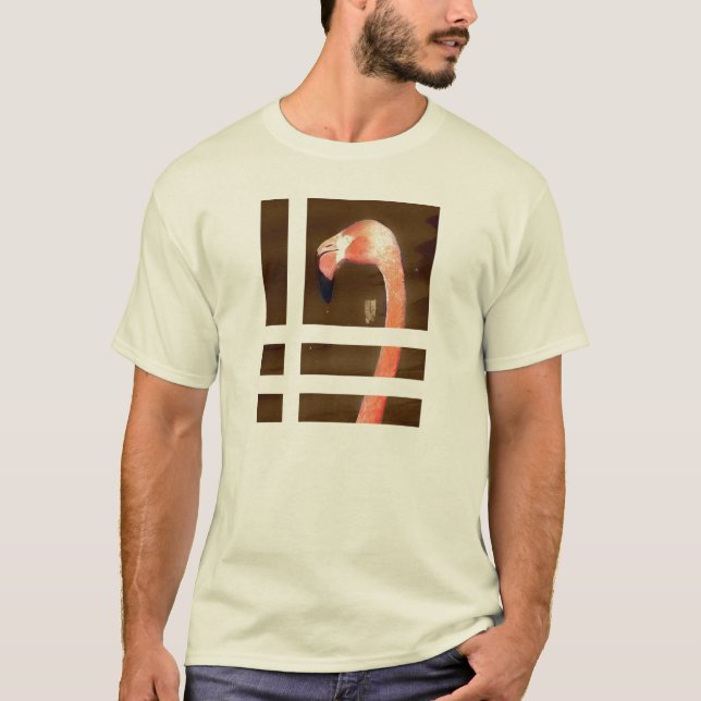 flamingo grid T-Shirt (Front)