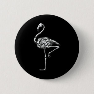 Flamingo Halloween  6 Cm Round Badge