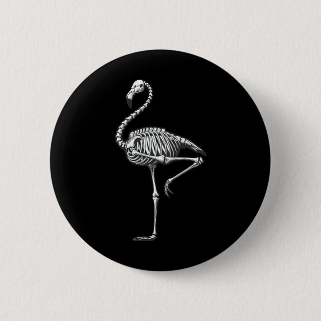 Flamingo Halloween  6 Cm Round Badge (Front)