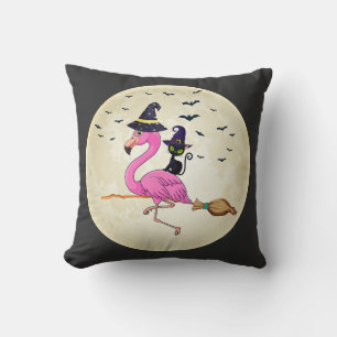 flamingo Halloween Costume Flamingo cat Halloween  Cushion
