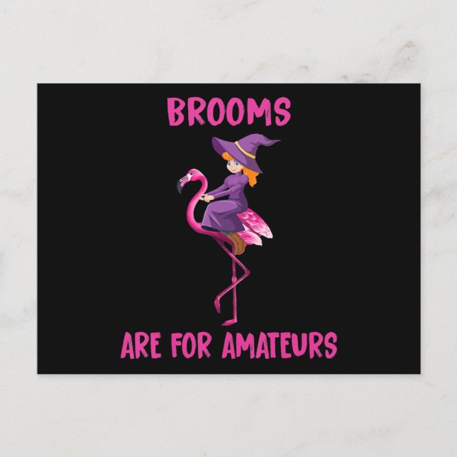 Flamingo | Halloween costume Flamingoween Invitation Postcard (Front)