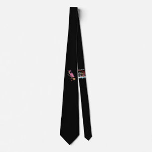 Flamingo   Halloween Flamingo Witch Scary Party Tie