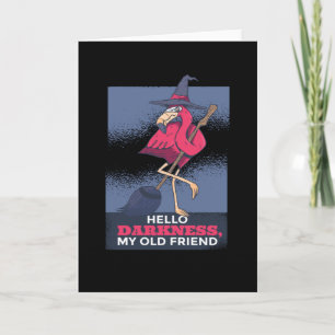 Flamingo Halloween For Halloween Card