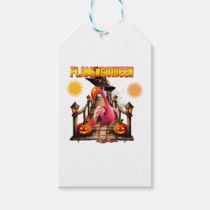 Flamingo Halloween Gift Tags