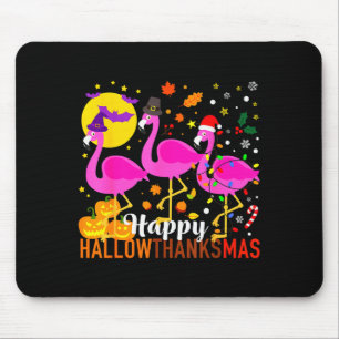 Flamingo Halloween Thanksgiving Christmas Hallowth Mouse Mat