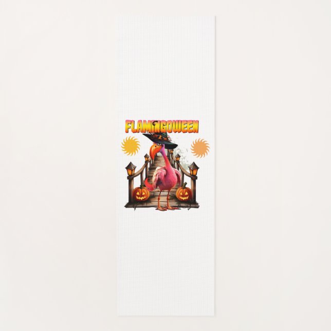 Flamingo Halloween Yoga Mat (Front)