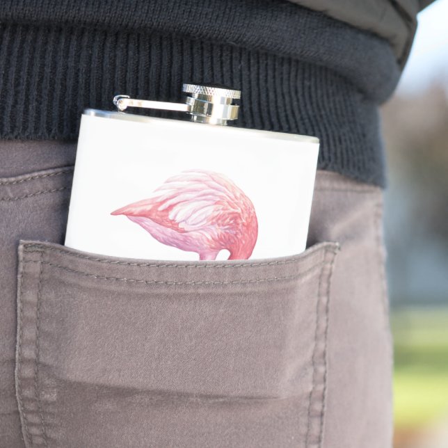 Flamingo Hip Flask (In Situ)