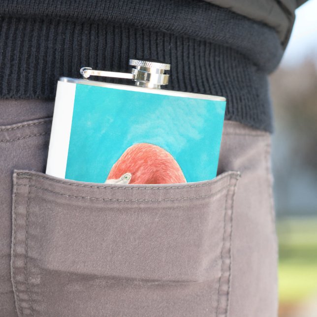 Flamingo Hip Flask (In Situ)