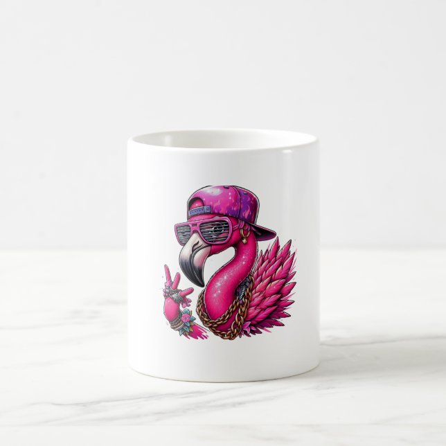 Flamingo hiphop coffee mug (Center)
