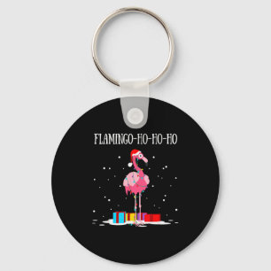 Flamingo Ho Ho Ho Nk Christmas Tree Lights Chain X Key Ring