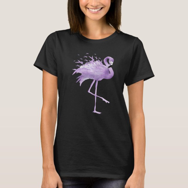 Flamingo Honours Caregivers Awareness Ribbon   T-Shirt (Front)