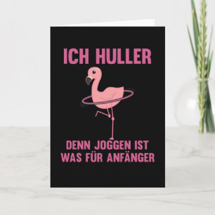 Flamingo Hullern Sport Pink Sweet Bird Card