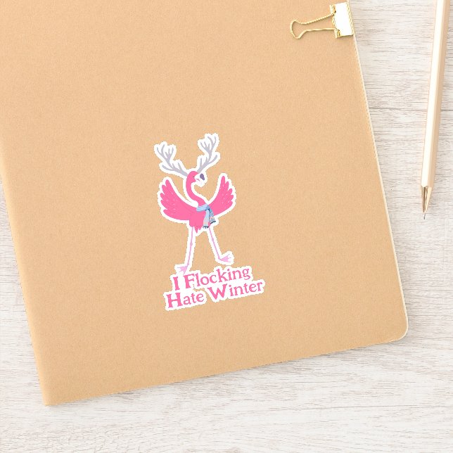 Flamingo I Flocking Hate Winter (Notebook)