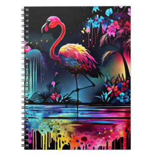 Flamingo in A Lake-63852 Notebook
