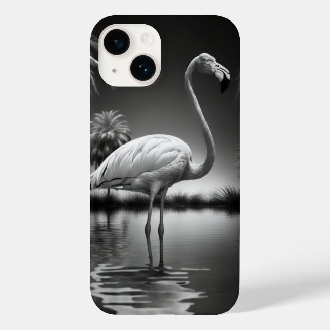 Flamingo in a Pool Case-Mate iPhone Case (Back)