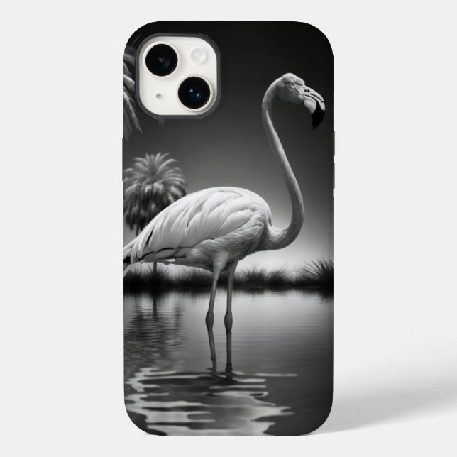 Flamingo in a Pool Case-Mate iPhone Case (Back)